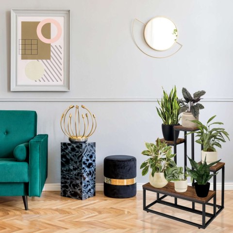 Kwietnik metalowy loft ANTIRES RUSTIC stojak na kwiaty