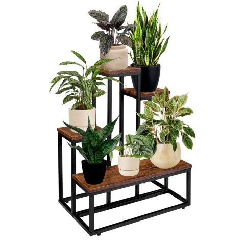 Kwietnik metalowy loft ANTIRES RUSTIC stojak na kwiaty