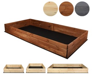 Duża skrzynia na warzywa ZP06 /27x203x117 cm/ Brązowa