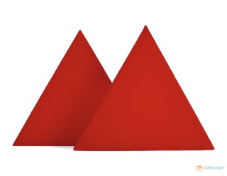 Panel ścienny 3d dekoracyjny piankowy WallMarket Trójkąt czerwony grubość 2,5 cm