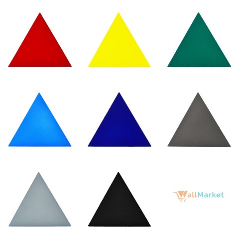 Panel ścienny 3d dekoracyjny piankowy WallMarket Trójkąt jasnoniebieski grubość 4,5 cm