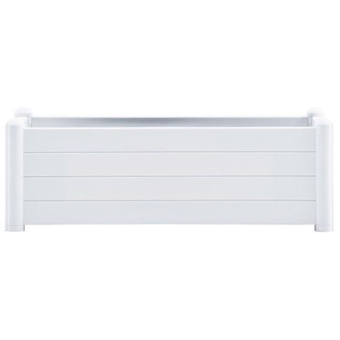 Podwyższona donica, PP, biała, 100x43x35 cm