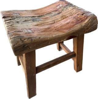 Taboret ze starego drewna