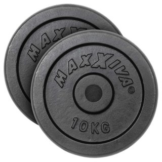 MAXXIVA Zestaw obciążników 2 x 10 kg, żeliwo