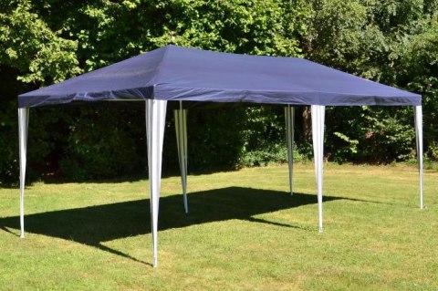 Namiot ogrodowy 3×6 m - niebiesko-biały, skład