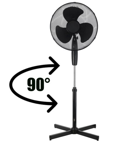 Wentylator podłogowy stojący KOUD 125 cm czarny