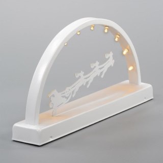 Metalowy łuk świetlny, ciepła biel, 10 diod LED, wyłącznik c