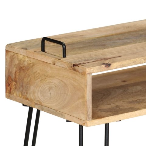 Stolik typu konsola z litego drewna mango, 115 x 35 x 76 cm