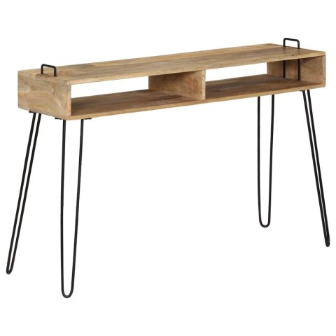 Stolik typu konsola z litego drewna mango, 115 x 35 x 76 cm