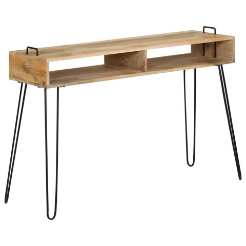 Stolik typu konsola z litego drewna mango, 115 x 35 x 76 cm