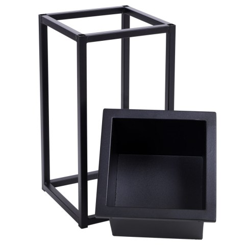 Kwietnik loftowy CONCOVE 40 cm czarny