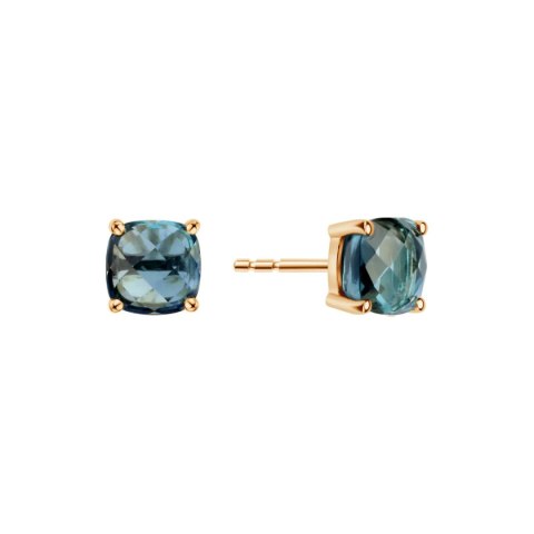 Złote kolczyki KZX6546T - Topaz London Blue