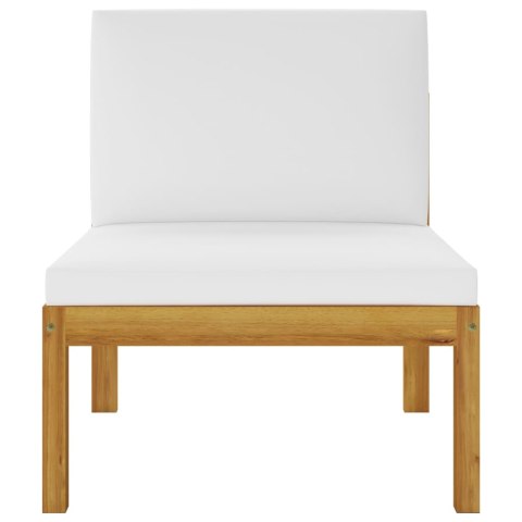 4-osobowa sofa ogrodowa z poduszkami, lite drewno akacjowe