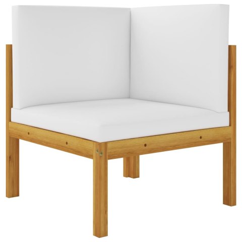 4-osobowa sofa ogrodowa z poduszkami, lite drewno akacjowe