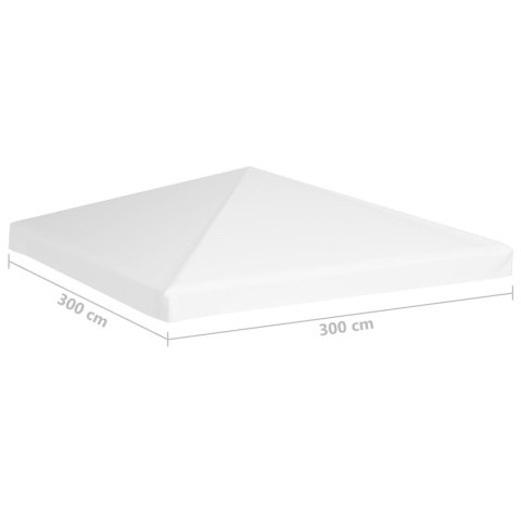 Zadaszenie altany ogrodowej, 270 g/m², 3x3 m, białe
