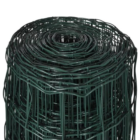 Euro ogrodzenie, stalowe, 25 x 1,0 m, zielone