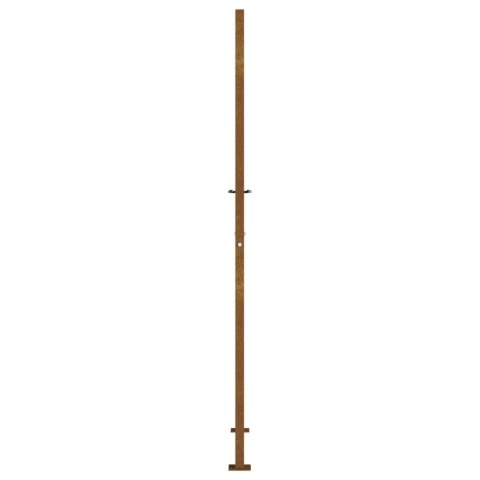 Furtka ogrodowa, 105x205 cm, stal kortenowska, motyw drzewa