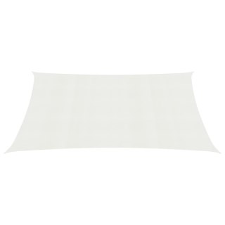 Żagiel przeciwsłoneczny, 160 g/m², biały, 3,5x5 m, HDPE