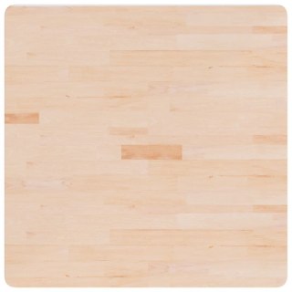 Kwadratowy blat do stolika, 80x80x1,5 cm, surowe drewno dębowe