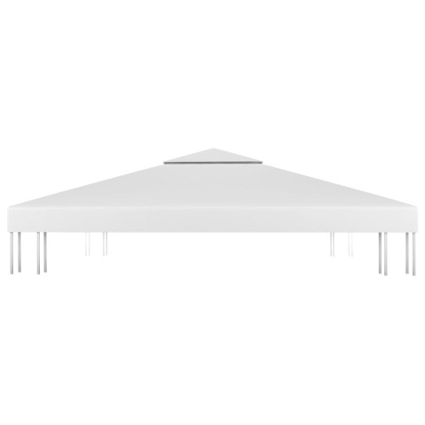 2-poziomowe zadaszenie altany, 310 g/m² 4x3 m, białe