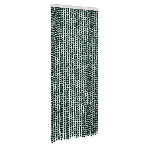 Zasłona przeciwko owadom, zielono-biała, 100x200 cm, szenil