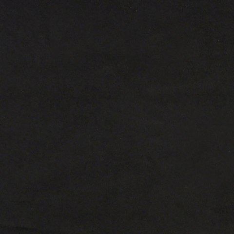 Rama łóżka z zagłówkiem, czarna, 140x190 cm, aksamitna