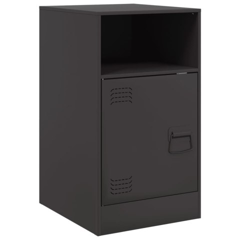 Szafka nocna, czarna, 34,5x39x62 cm, stal