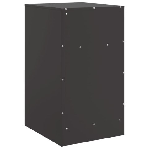 Szafka nocna, czarna, 34,5x39x62 cm, stal