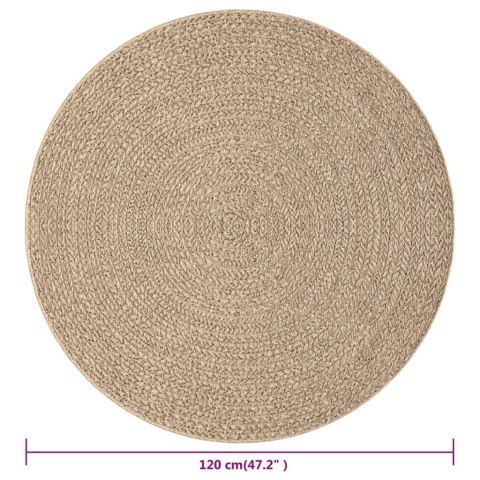 Dywan ZIZUR, 120 cm, stylizowany na jutowy