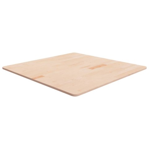 Kwadratowy blat do stolika, 90x90x1,5 cm, surowe drewno dębowe