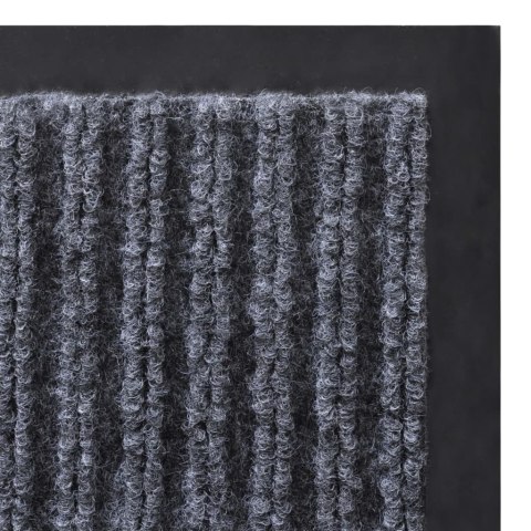 Wycieraczki z PVC, 2 szt., szare, 90 x 60 cm