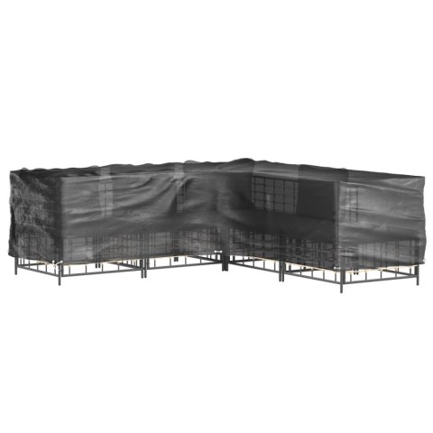 Pokrowce L na meble ogrodowe, 2 szt., 16 oczek, 250x250x70 cm