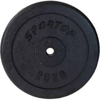 OBCIĄŻENIE ŻELIWNE CZARNE 20 KG ENERO FIT fi26,5