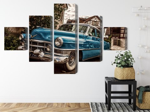 Obraz Wieloczęściowy Niebieski Cadillac Eldorado Z 1953 Roku