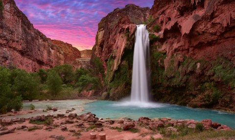Obraz Wieloczęściowy Wodospady Havasupai