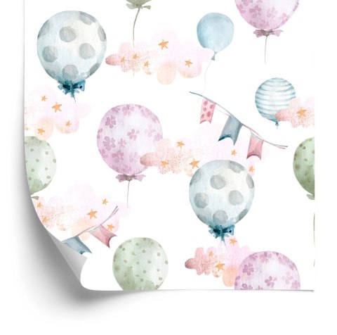Tapeta Balony W Delikatnych Kolorach