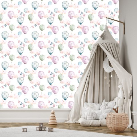 Tapeta Balony W Delikatnych Kolorach