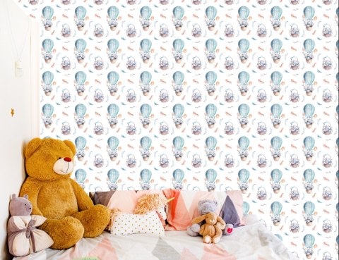 Tapeta Balony Z Roślinami W Tle