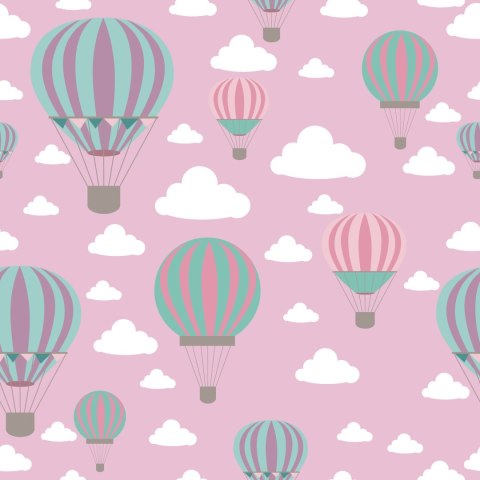 Tapeta Kolorowe Balony W Chmurach