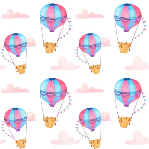 Tapeta Pastelowe Balony Chmurki, Do Pokoju Dziecka