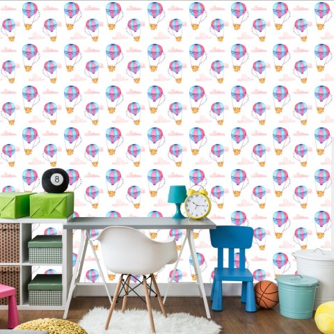 Tapeta Pastelowe Balony Chmurki, Do Pokoju Dziecka