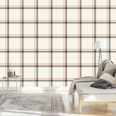 Tapeta 3D, Nowoczesna, Optyczna W Kratę Do Salonu