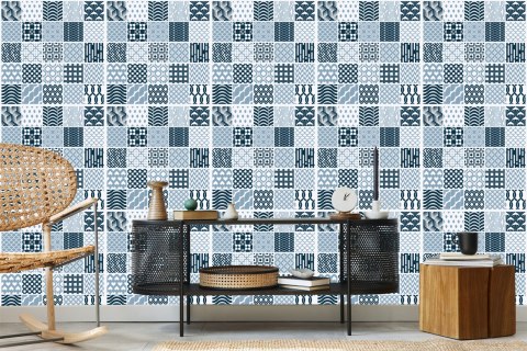 Tapeta Modernistyczna Mozaika Geometryczna