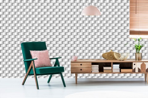 Tapeta Modernistyczna Mozaika - Efekt 3D