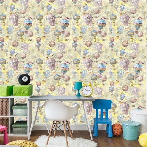 Tapeta Balony W Pastelowych Kolorach