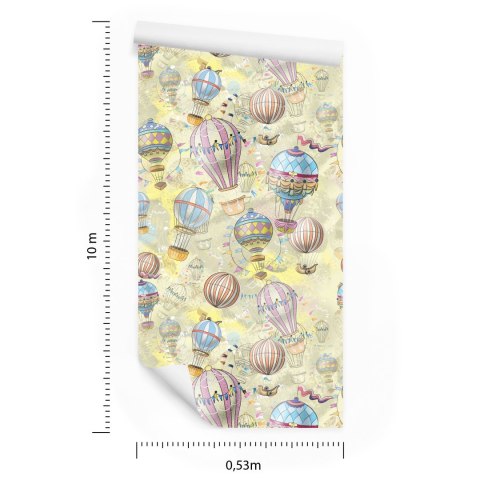 Tapeta Balony W Pastelowych Kolorach