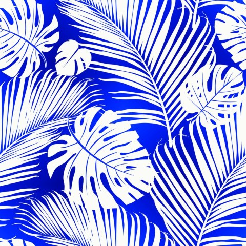 Tapeta Liście Monstera I Palmy