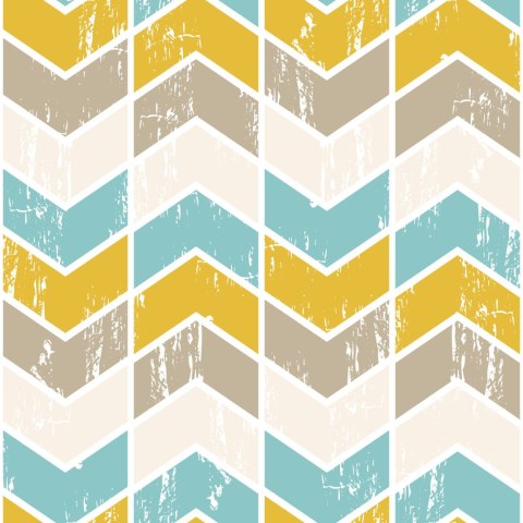 Tapeta Kolorowe Wzory Geometryczne Retro