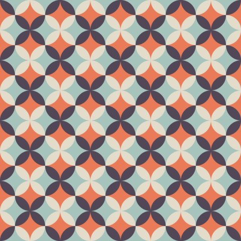 Tapeta Modne Wzory Retro
