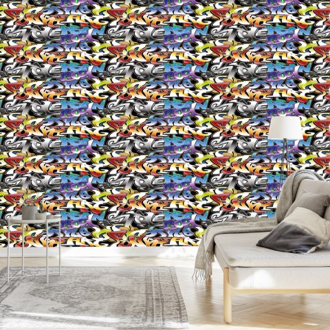 Tapeta Graffiti W Wielu Kolorach